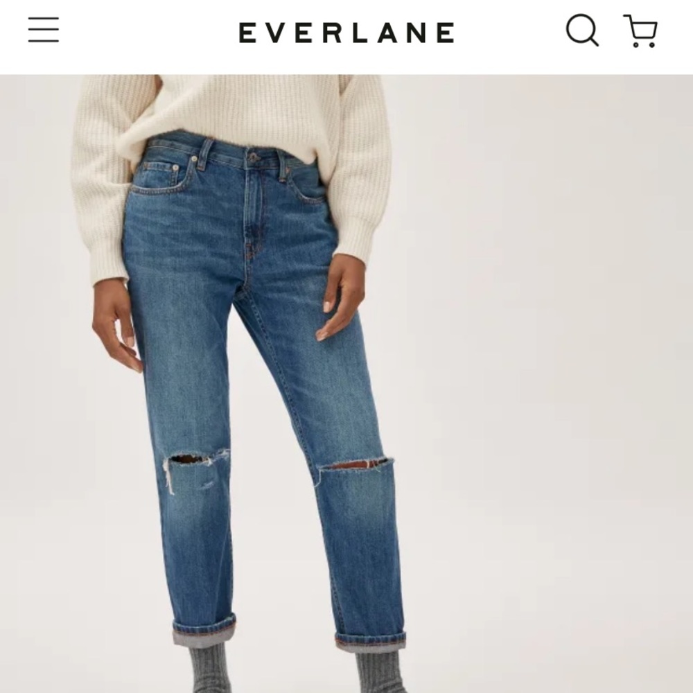 Everlane Super Soft Relaxed Jeans never worn!